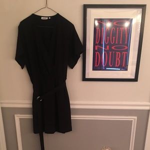 The Perfect Black Wrap Dress by WEEKDAY